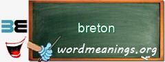 WordMeaning blackboard for breton